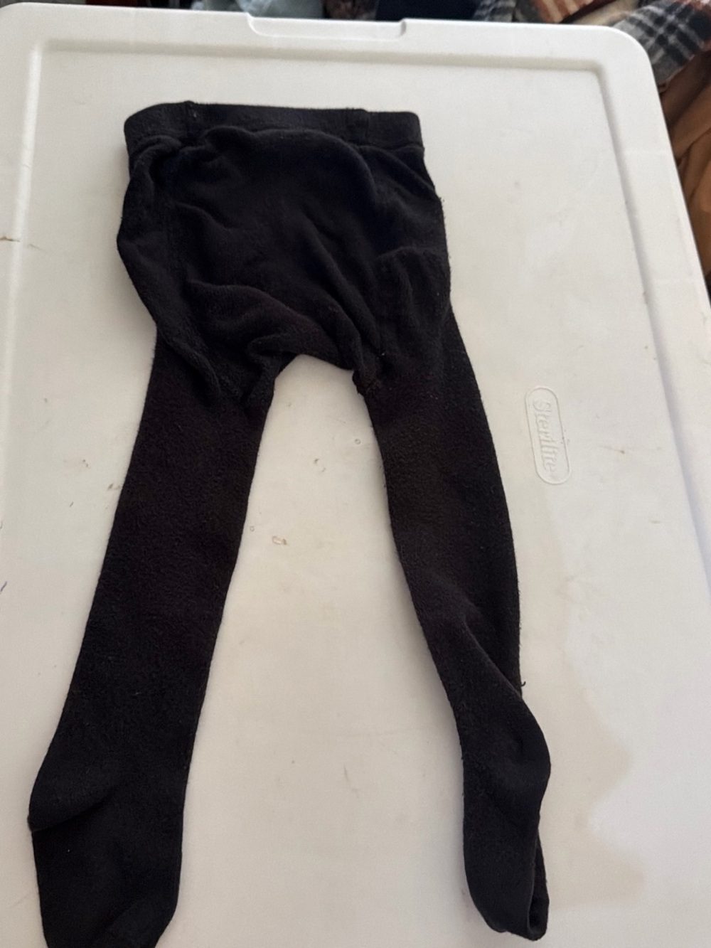Black Kids Tights - Classic Stretch Fleece